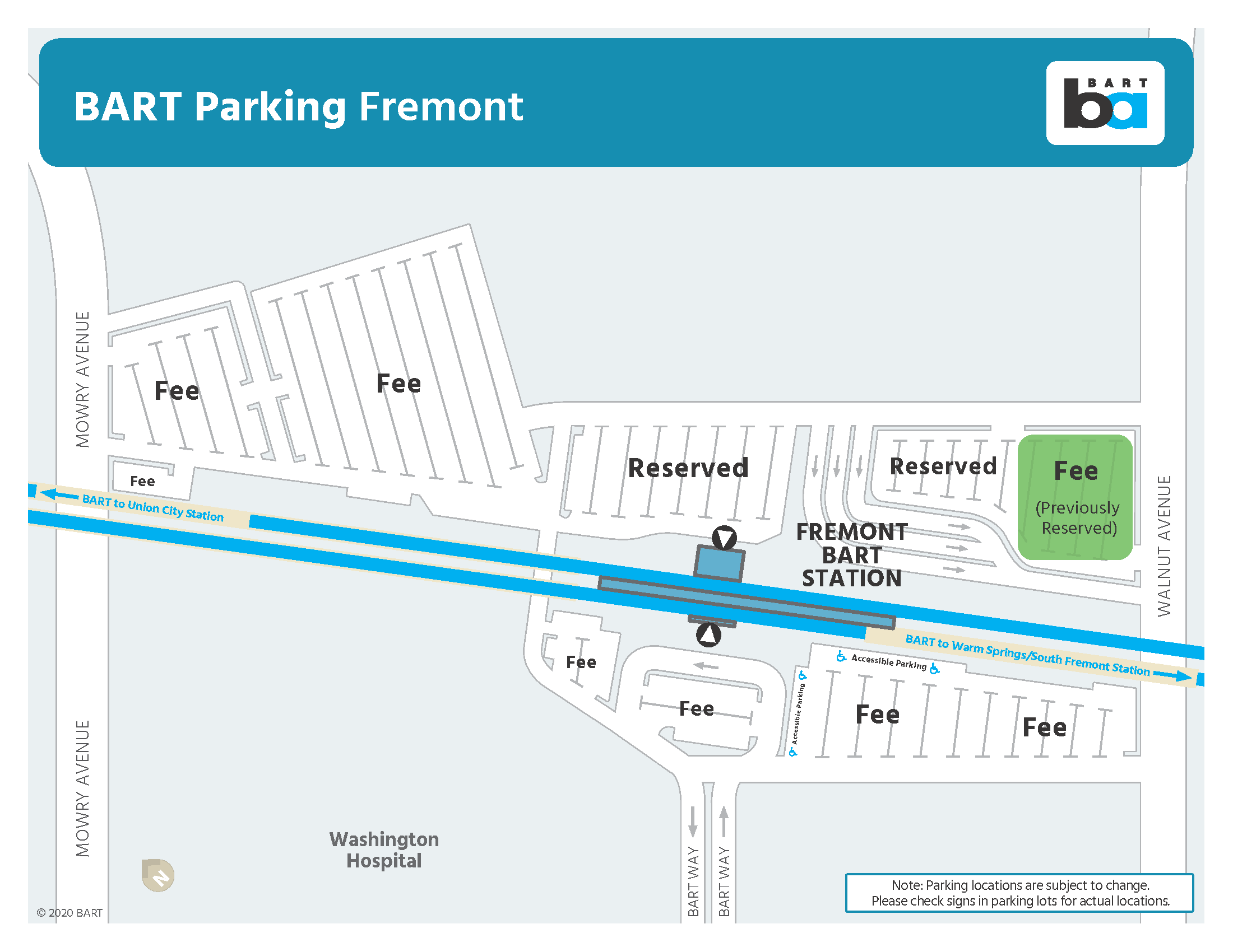 Parking areas at fremont station being reconfigured bay area rapid